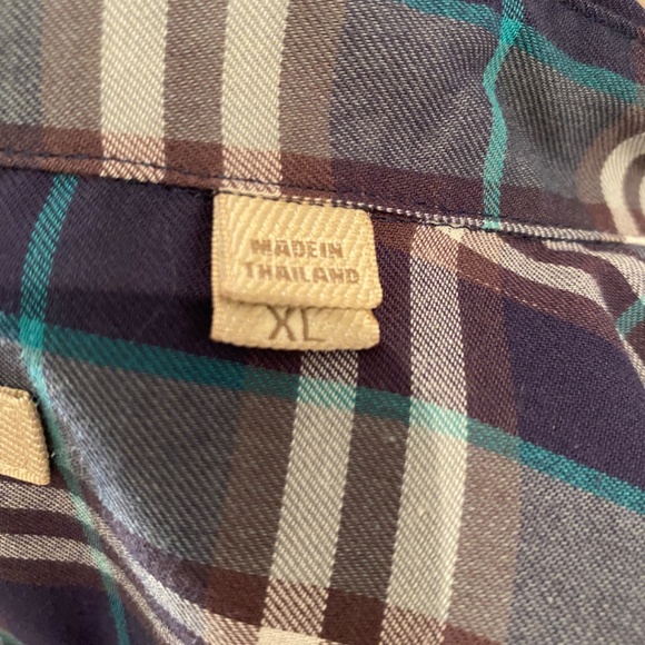 BURBERRY BRIT Mens Plaid Button Down Shirt Sz XL - Picture 11 of 13